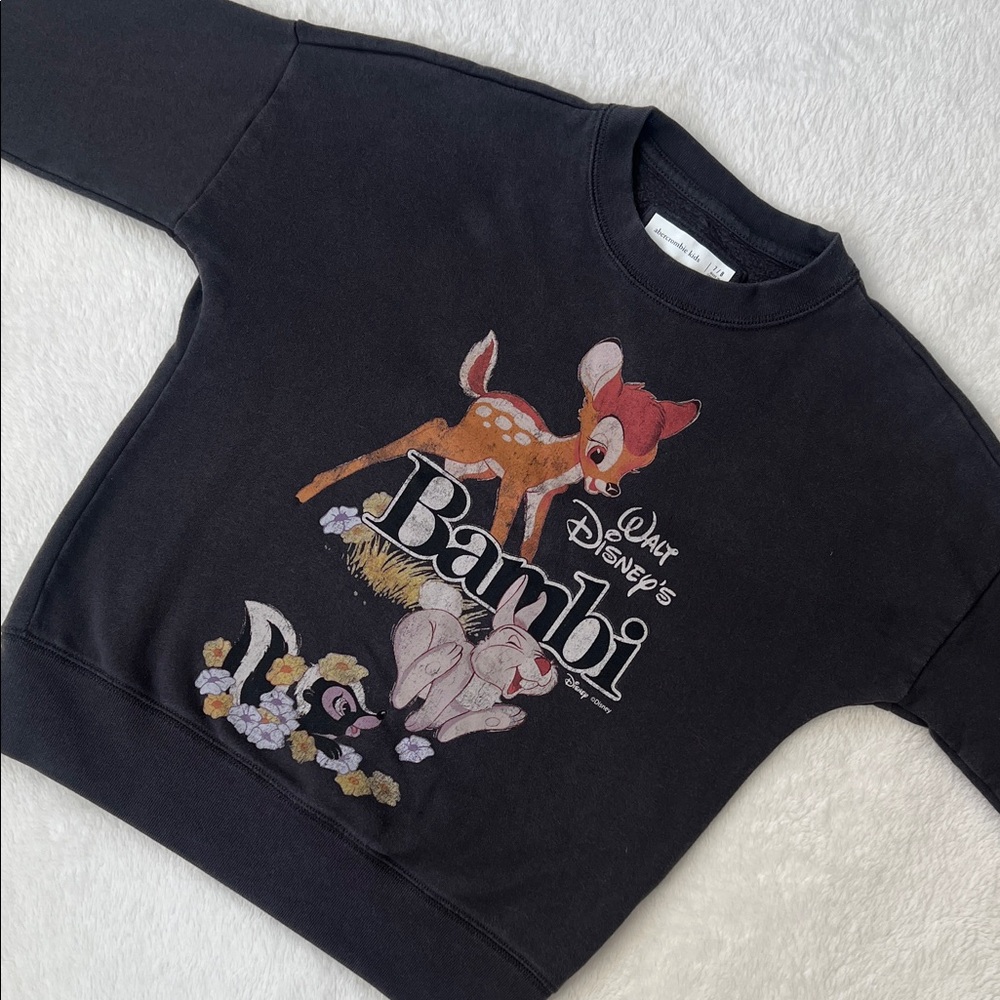 Abercrombie Kids Disney Bambi Black Sweatshirt